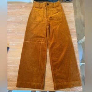 The Colette corduroy cropped wide leg pant